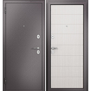 Дверь входная Фэмели Масс МП M-135 Шоколад букле/Бьянко ларче, 2 замка