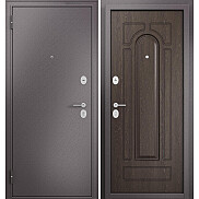 Дверь входная Family Mass MP M-102 Шоколад букле/Дуб шоколад, 2 замка