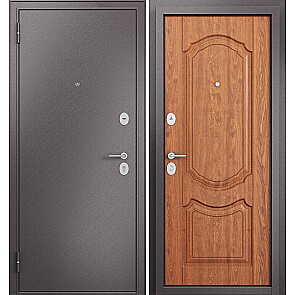 Дверь входная Фэмели Масс МП MD-4 Шоколад букле/Дуб золотой, 2 замка