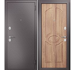 Дверь входная Family Mass MP C-1 Шоколад букле/Карамель, 2 замка