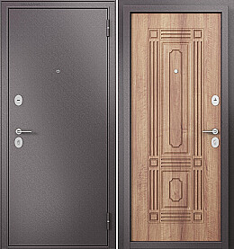 Дверь входная Family Mass MP C-4 Шоколад букле/Карамель, С-4, 2 замка