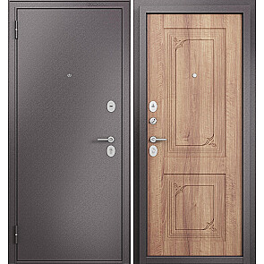 Дверь входная Фэмели Масс МП M-105 Задвижка Шоколад букле/Карамель, 2 замка