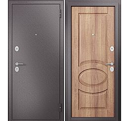 Дверь входная Family Mass MP MD-3 Шоколад букле/Карамель, 2 замка