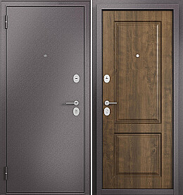 Дверь входная Family Mass MP MD-1 Шоколад букле/Орех грецкий, MD-1, 2 замка