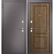 Дверь входная Family Mass MP MD-1 Шоколад букле/Орех грецкий, 2 замка