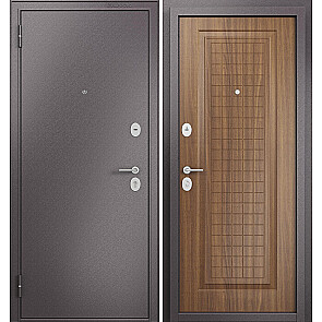 Дверь входная Фэмели Масс МП СК-3 Шоколад букле/Орех лесной, 2 замка