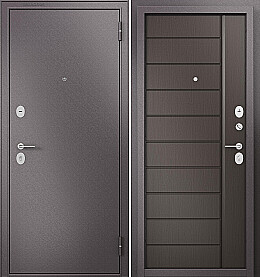 Дверь входная Family Mass MP M-136 Шоколад букле/Шоколад ларче, М-136, 2 замка, с ночной задвижкой