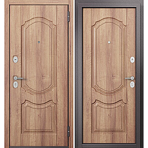 Дверь входная Фэмели Масс ПП MD-4/MD-4 Карамель/Карамель, 2 замка