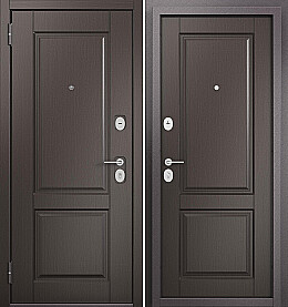 Дверь входная Family Mass PP MD-1/MD-1 Шоколад ларче, MD-1/Шоколад ларче, MD-1, 2 замка