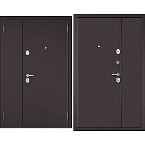 Дверь входная Мега Стандарт ММ Стил Шоколад букле/Шоколад букле, 2 замка