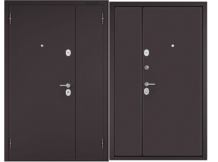 ДМ MEGA STANDART MM Шоколад букле (порог)/Шоколад букле Steel 205*120 Правая