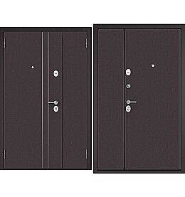 Дверь входная Mega Standart MM R-5 Шоколад букле, R5/Шоколад букле, 2 замка, с ночной задвижкой