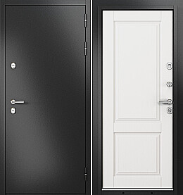 Дверь входная Termo Split MP 10TD-1 (порог) с терморазрывом Антрацит букле/Белый ларче, 10TD-1, 2 замка, с ночной задвижкой