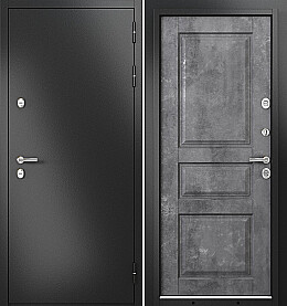 Дверь входная Termo Split MP 10TD-2 (порог) с терморазрывом Антрацит букле/Бетон темный, 10TD-2, 2 замка, с ночной задвижкой