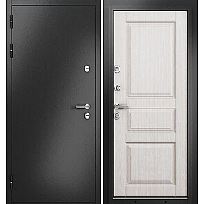 Дверь входная Термо Стандарт МП 10TD-2 с терморазрывом Антрацит букле/Бьянко ларче, 2 замка
