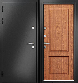 Дверь входная Termo Split MP 10TD-1 (порог) с терморазрывом Антрацит букле/Дуб золотой, 10TD-1, 2 замка, с ночной задвижкой