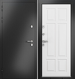 Дверь входная Termo Split MP 10T-109 (порог) с терморазрывом Антрацит букле/Роял Дуб Белый, 10T-109, 2 замка, с ночной задвижкой