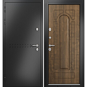 Дверь входная Термо Стандарт МП 10T-102 с терморазрывом Антрацит букле/Орех грецкий, 2 замка