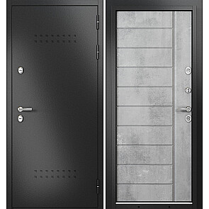 Дверь входная Термо Стандарт МП 10T-136 с терморазрывом Антрацит букле/Бетон серый, 2 замка