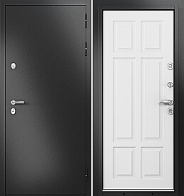 Дверь входная Termo Split MP R-5/10T-101 (порог) с терморазрывом R-5, Антрацит букле/Роял Дуб Белый, 10T-101, 2 замка, с ночной задвижкой