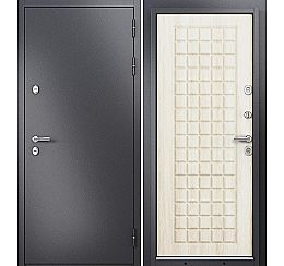 Дверь входная Termo Standart MP 10T-112 Графит букле (порог)/Дуб крем