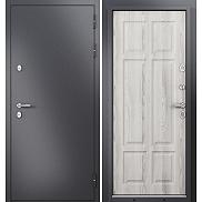 Дверь входная Termo Standart MP 10T-109 Графит букле (порог)/Ясень ривьера айс