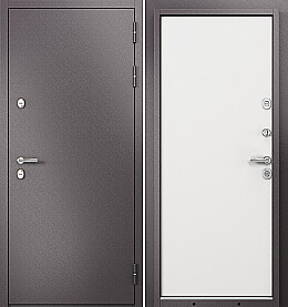 Дверь входная Termo Split MP 10T-100 (порог) с терморазрывом Шоколад букле/Белый ларче, 10T-100, 2 замка, с ночной задвижкой