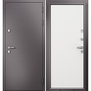 Дверь входная Термо Стандарт МП 10T-100 с терморазрывом Шоколад букле/Белый ларче, 2 замка