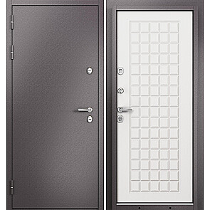 Дверь входная Термо Стандарт МП 10T-112 с терморазрывом Шоколад букле/Белый ларче, 2 замка