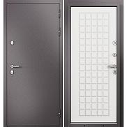 Дверь входная Termo Standart MP 10T-112 Шоколад букле (порог)/Белый ларче