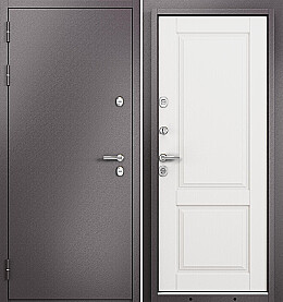 Дверь входная Termo Split MP 10TD-1 (порог) с терморазрывом Шоколад букле/Белый ларче, 10TD-1, 2 замка, с ночной задвижкой