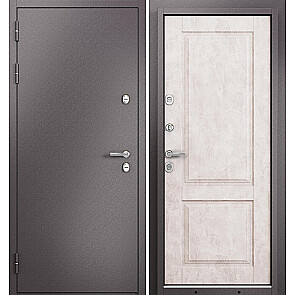 Дверь входная Термо Стандарт МП 10TD-1 с терморазрывом Шоколад букле/Бетон бежевый, 2 замка