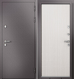 Дверь входная Termo Split MP 10T-100 (порог) с терморазрывом Шоколад букле/Бьянко ларче, 10T-100, 2 замка, с ночной задвижкой