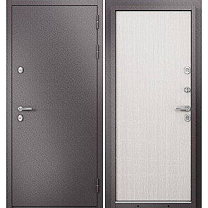 Дверь входная Термо Стандарт МП 10T-100 с терморазрывом Шоколад букле/Бьянко ларче, 2 замка