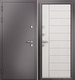 Дверь входная Termo Split MP 10T-136 (порог) с терморазрывом Шоколад букле/Бьянко ларче, 10T-136, 2 замка, с ночной задвижкой