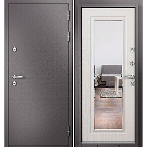 Дверь входная Термо Стандарт МП 10T-140 с терморазрывом Шоколад букле/Бьянко ларче, 2 замка