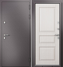 Дверь входная Termo Split MP 10TD-2 (порог) с терморазрывом Шоколад букле/Бьянко ларче, 10TD-2, 2 замка, с ночной задвижкой