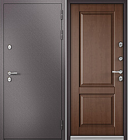 Дверь входная Termo Split MP 10TD-1 (порог) с терморазрывом Шоколад букле/Карамель, 10TD-1, 2 замка, с ночной задвижкой