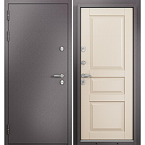 Дверь входная Термо Стандарт МП 10TD-2 с терморазрывом Шоколад букле/Дуб кофейный матовый, 2 замка