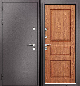 Дверь входная Termo Split MP 10TD-2 (порог) с терморазрывом Шоколад букле/Дуб золотой, 10TD-2, 2 замка, с ночной задвижкой