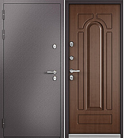 Дверь входная Termo Split MP 10T-102 (порог) с терморазрывом Шоколад букле/Карамель, 10T-102, 2 замка, с ночной задвижкой