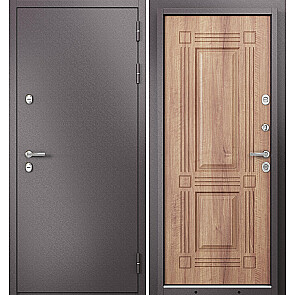 Дверь входная Термо Стандарт МП 10T-104 с терморазрывом Шоколад букле/Карамель, 2 замка