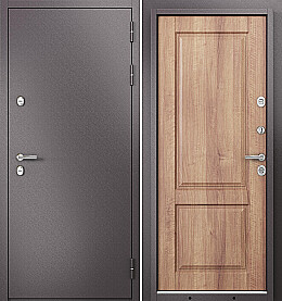 Дверь входная Termo Split MP 10TD-2 (порог) с терморазрывом Шоколад букле/Карамель, 10TD-2, 2 замка, с ночной задвижкой