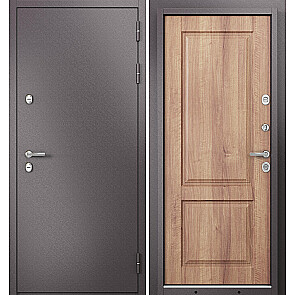 Дверь входная Термо Стандарт МП 10TD-2 с терморазрывом Шоколад букле/Карамель, 2 замка