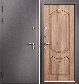 Дверь входная Termo Split MP 10TD-4 (порог) с терморазрывом Шоколад букле/Карамель, 10TD-4, 2 замка, с ночной задвижкой