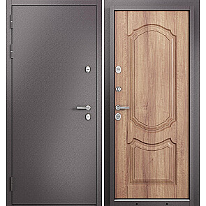 Дверь входная Термо Стандарт МП 10TD-4 с терморазрывом Шоколад букле/Карамель, 2 замка