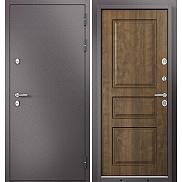 Дверь входная Termo Split MP 10TD-2 (порог) с терморазрывом Шоколад букле/Орех грецкий, 2 замка, с ночной задвижкой