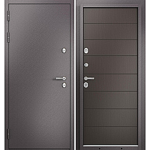 Дверь входная Термо Стандарт МП 10T-135 с терморазрывом Шоколад букле/Шоколад ларче, 2 замка