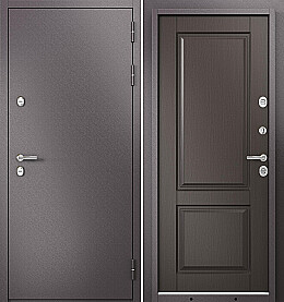 Дверь входная Termo Split MP 10TD-1 (порог) с терморазрывом Шоколад букле/Шоколад ларче, 10TD-1, 2 замка, с ночной задвижкой