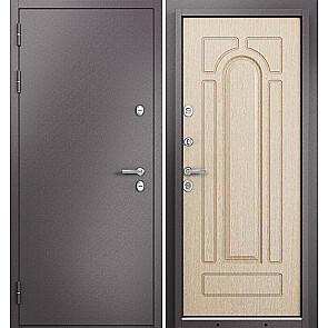 Дверь входная Термо Стандарт МП 10T-102 с терморазрывом Шоколад букле/Светлый венге, 2 замка